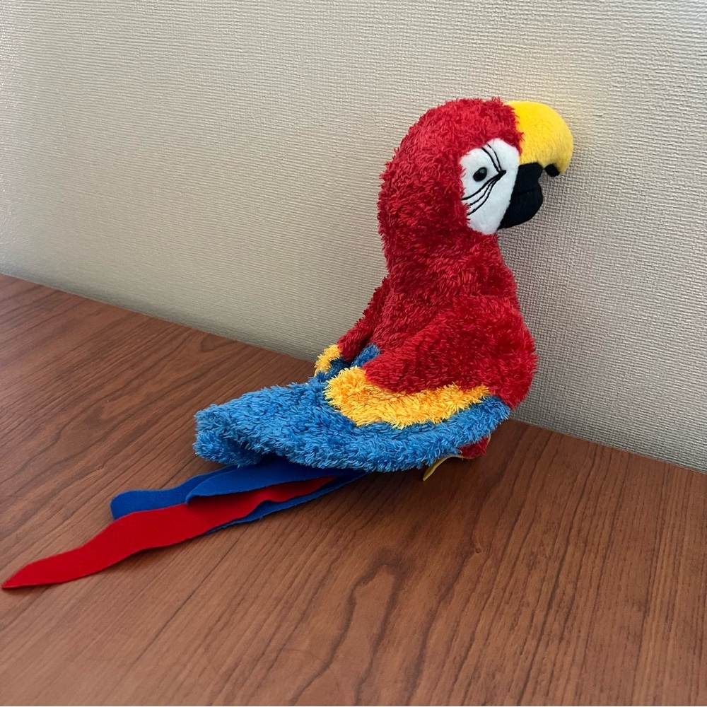 Vintage Douglas Cuddle Toy Parrot Plush Red Blue Macaw 12” Stuffed Animal